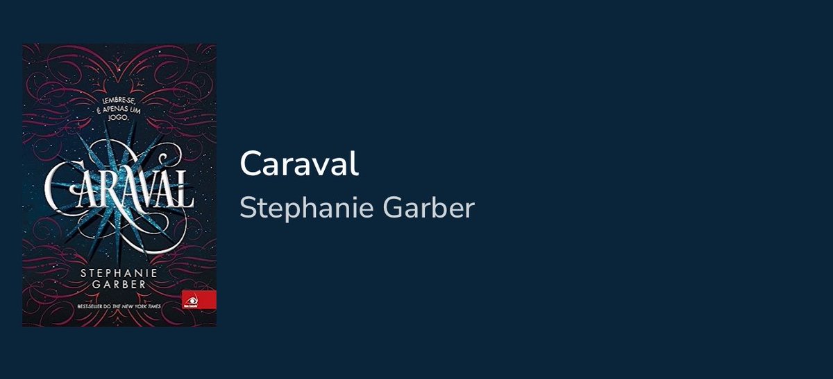 justwarnette's tweet photo. ⋆.˚����: caraval.
       ⤷ ★ ★ ★ ★ ★

“toda pessoa tem o poder de mudar o seu destino, se for corajosa o suficiente para lutar por aquilo que deseja mais do que tudo.” https://t.co/OWhLvEEm1Z