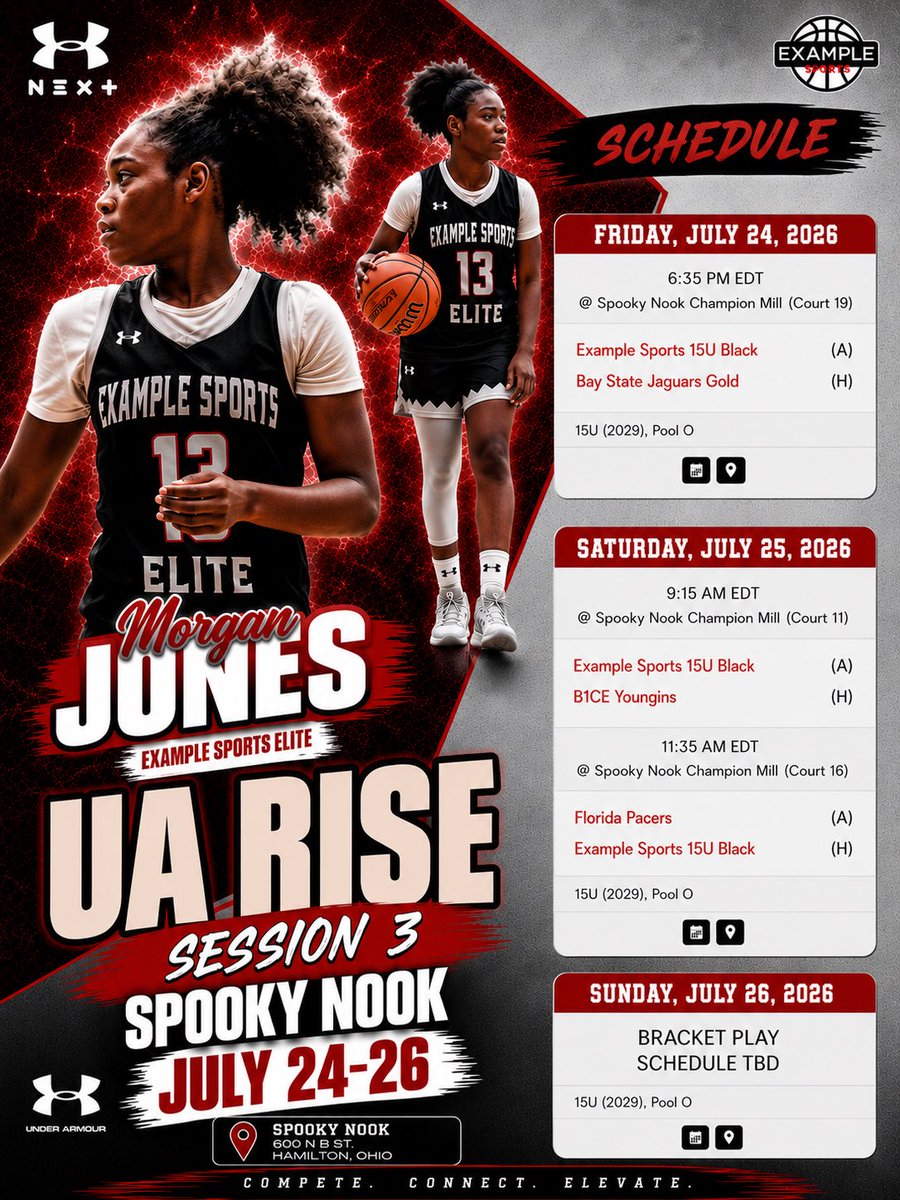Mojo_1311's tweet photo. My schedule for the weekend Last tournament of the AAU season! https://t.co/1HaN1ak9vO