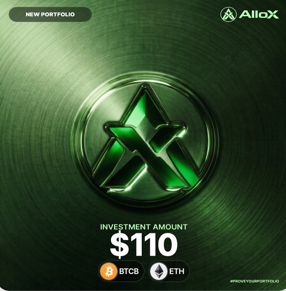 erfa868's tweet photo. Just proved my portfolio on @alloxdotai 🚀
Just created my new portfolio on
💰 Total Invested: $110
📈 Building, exploring & sharing my crypto journey.
#AlloX #Crypto #Portfoli #DeFi
#ProveYourPortfolio #AlloX https://t.co/lJtnFEncnc