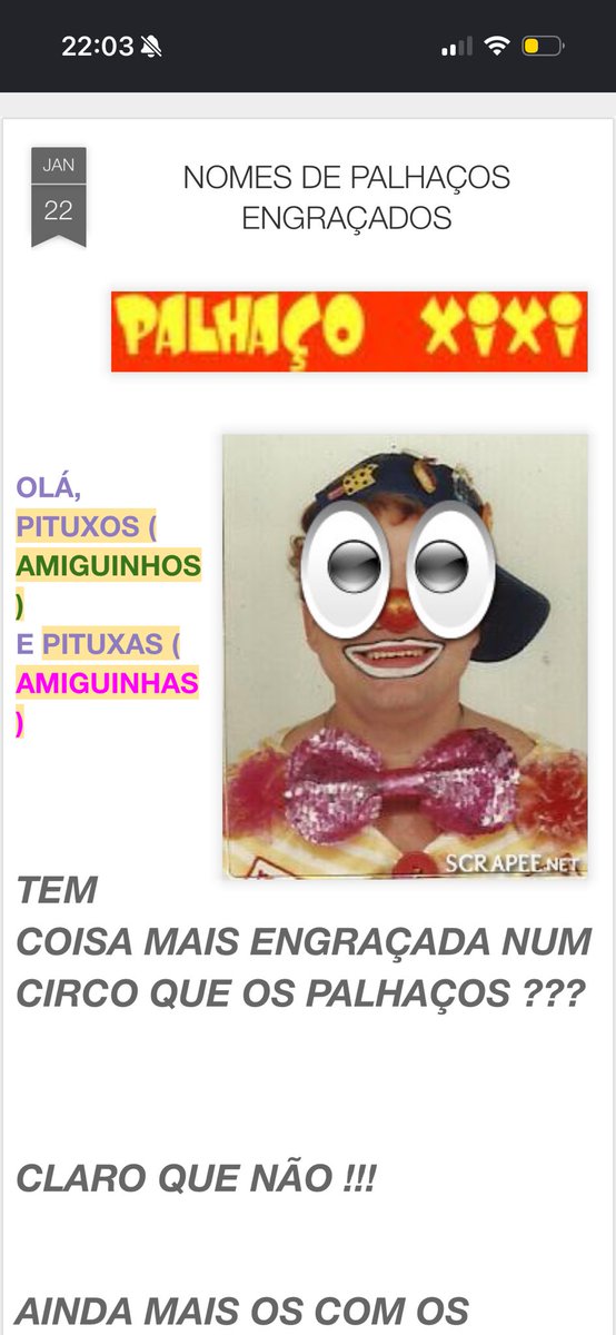 drdeathcomplyin's tweet photo. estudando pra criação da minha persona palhaça https://t.co/e6f31LUCbg