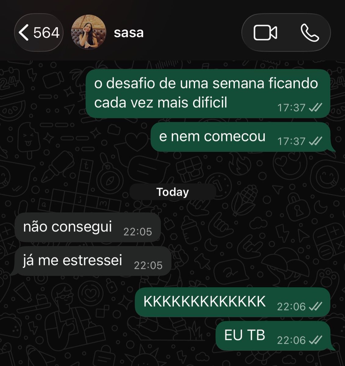 mauataa's tweet photo. “amg vamo ficar uma semana sem se estressar a partir de segunda?”: https://t.co/6NKGTG49d9