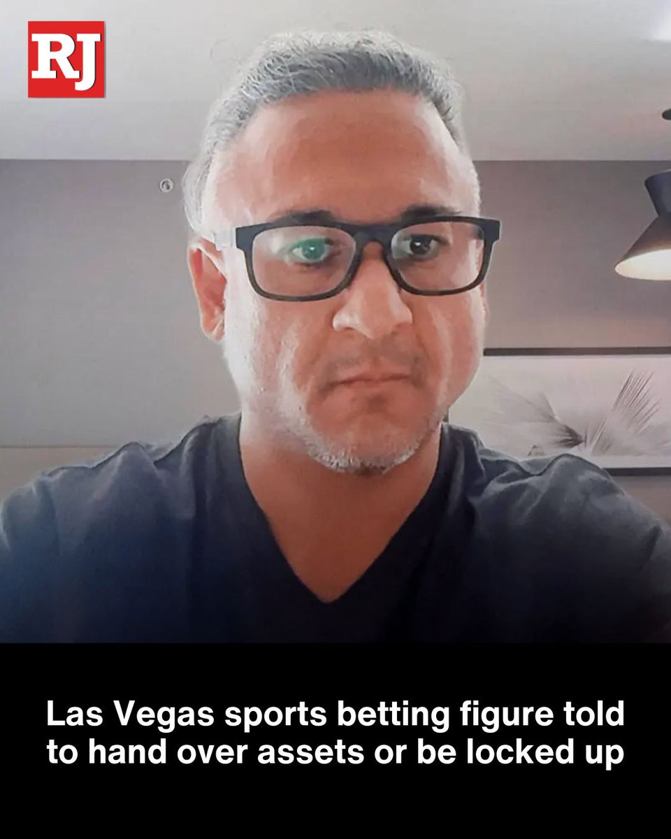 reviewjournal's tweet photo. A judge is holding a Las Vegas sports betting figure in contempt of court and threatening to put him behind bars unless he quickly turns over assets.
DETAILS: https://t.co/MxdxWXEheK https://t.co/dx5UPwa6u4
