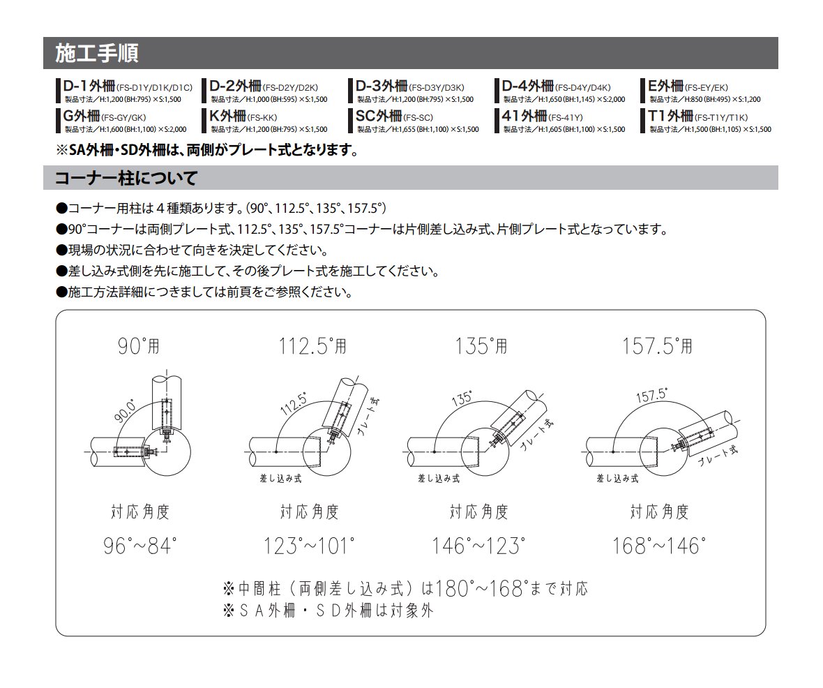 pc_giboku's tweet photo. 外柵シリーズの施工要領書を改訂版へ更新しました。
https://t.co/hMtMTIOJu1
・J-1,J-3外柵の削除
・コーナー柱についての説明ページを追加

施工前の事前確認や現場での施工業務にお役立てください。 https://t.co/QZj5Ni7SRH