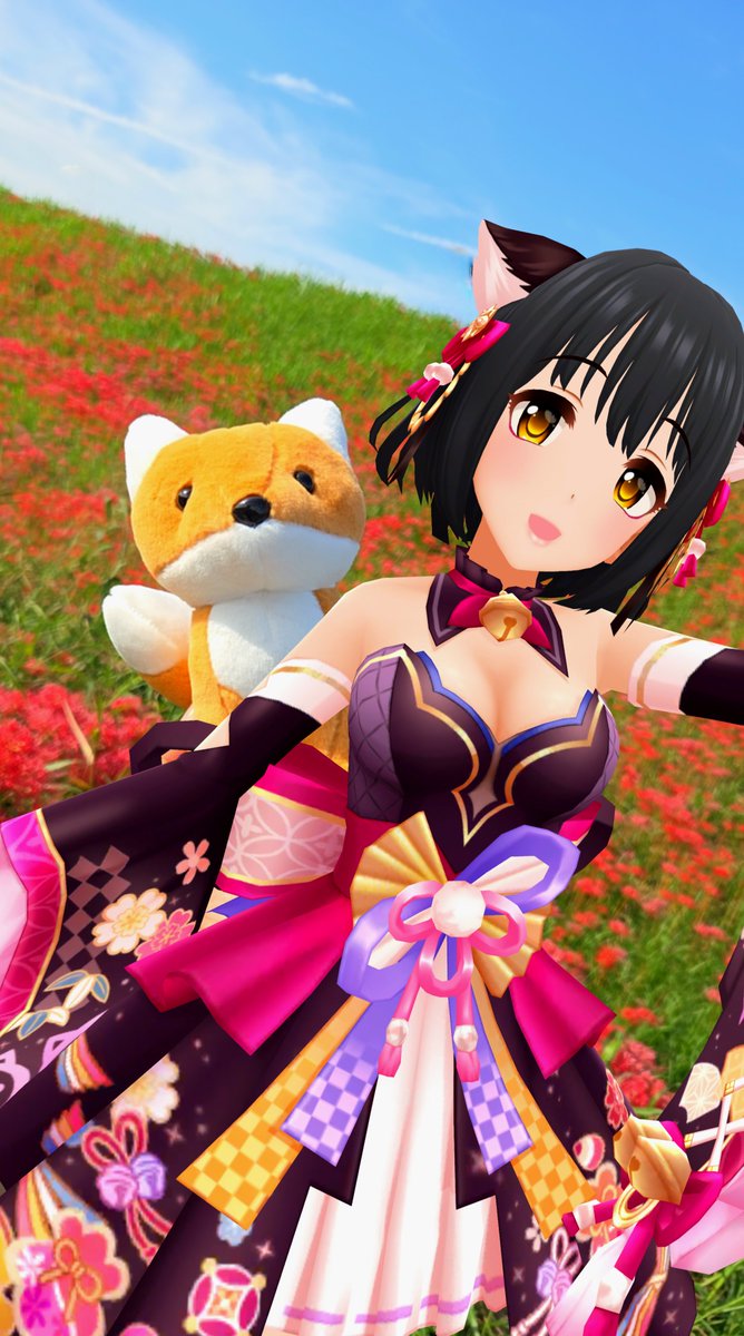 UOD424's tweet photo. 散策するスポットによって人選を決めることもしばしばあります。
ごんぎつねの舞台となった矢勝川は、和装と一緒にゴンくんのぬいぐるみと。ぬいや小物は最近撮り始めたので、もっと活用していきたいですね。
#デレステ・デレスポARエピソード https://t.co/IIwdcKsKKX