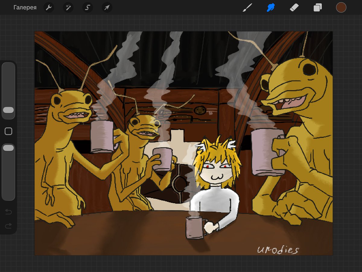urodies's tweet photo. Neco-Arc decided to meet up with the forgotten coffee lovers:*
#smalartist #art #artmoots #necoarc https://t.co/7B0Ek54neW