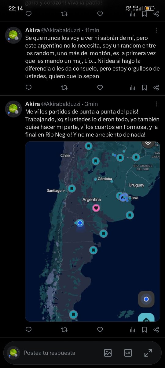 Akirabalduzzi's tweet photo. @MessiLed1 Escribí a una cuenta parodia al parecer, ni se si sos el verdadero, pero no me voy a cansar de decirlo, gracias gente, gracias muchachos! https://t.co/UdxsWcx7TE