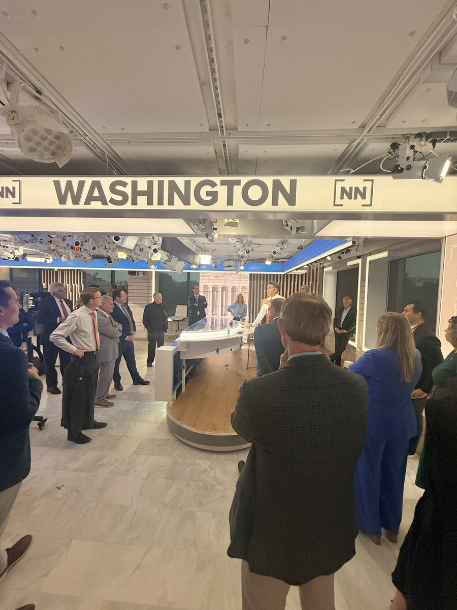 RepGallagherCA1's tweet photo. I enjoyed joining fellow Main Street Caucus members for a tour of the @NewsNation and @NexstarDC Capitol Hill bureau! Capitol Hill bureau! https://t.co/y4Wic05eqv