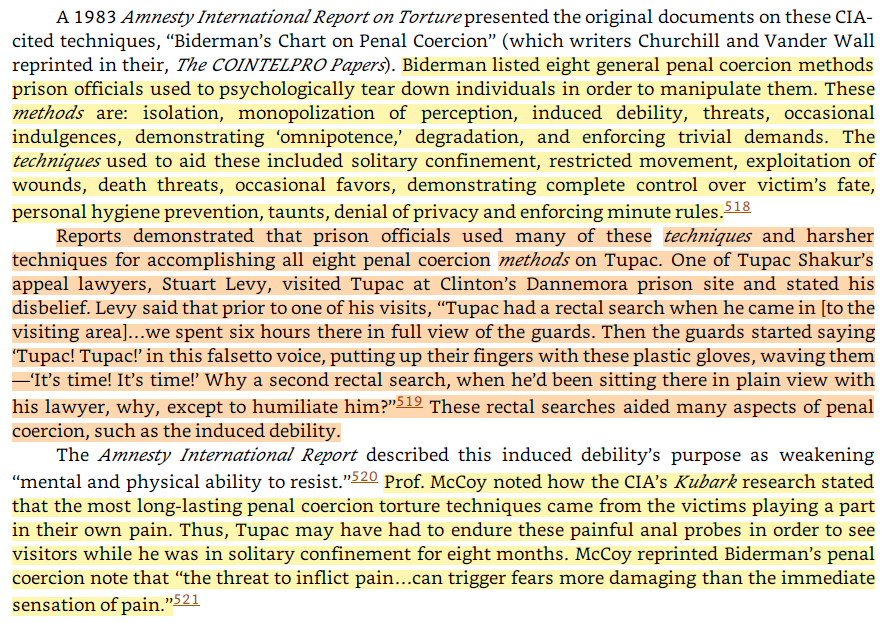 toxictiramisu's tweet photo. While imprisoned, Tupac was subjected to KUBARK methods to psych break him, allowing undercover agents to feed him disinfo blaming Biggie for the shooting. Warner-Time Inc, w/ CIA ties, then used their media to amplify the East/West rap war while hiding CIA's role in creating it. https://t.co/eagdVXBP9X