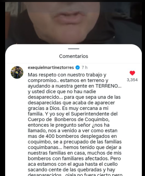 GritondeCurico's tweet photo. Cump@s aqui el Superintendente de Bomberos de #Coquimbo, Exequiel Martínez Torres,le dejó clarito las cosas a @MinistroPoduje @Minvu y fue tanto que el #Metiroso pelotudo tuvo que eliminar la Publicación y aparte el Superintendente es hijo ilustre de #Coquimbo 👏👏🤣🤣 @PresidenteKast @min_interior @Min_Hacienda @Senapred
@DPPCoquimbo @Senado_Chile @Camara_cl
@GobiernodeChile @voceriagobierno
Tonta Tagliafico Cony Santa María Daniela Norambuena Justicia Divina #curico Zampedri #Serena Fernando Barros Directv Sistema Frontal