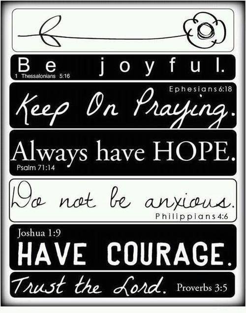 crossfielduc's tweet photo. 😃 Be joyful.
🙏🏻 Keep on praying.
🕊️ Always have hope.
👍🏾Do not be anxious.
💪🏼Have courage.
✝️ Trust the Lord.

God’s Word has a way of giving us exactly what we need, one step at a time!

#BibleVerse #DailyFaith #HopeInChrist #TrustTheLord #CrossfieldUnitedChurch https://t.co/KqrR6N3gE6