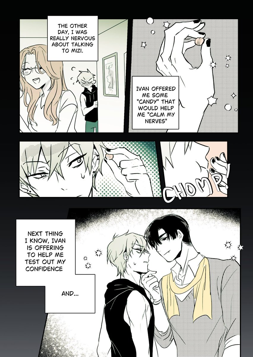 chimken_nuggie's tweet photo. Short bonus #ivantill comic from last year's book. L->R
🤔🍬 Bravery candy?  [1/2] https://t.co/Rhnt7pl1O3