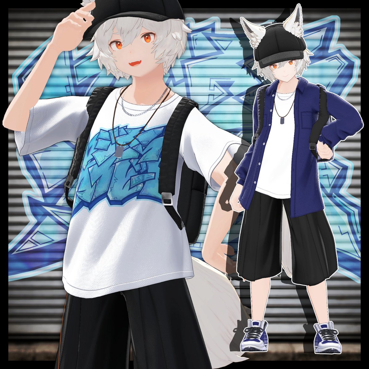 YM_fanmade's tweet photo. 【製品紹介】

・作者：武本碧衣
・製品名：路地裏オフビート
・対応サイズ：Men S

動いて楽しいカジュアルな衣装

■shop：https://t.co/OfuDlAZhBp
#YMファンメイド https://t.co/kE8dgPGECc