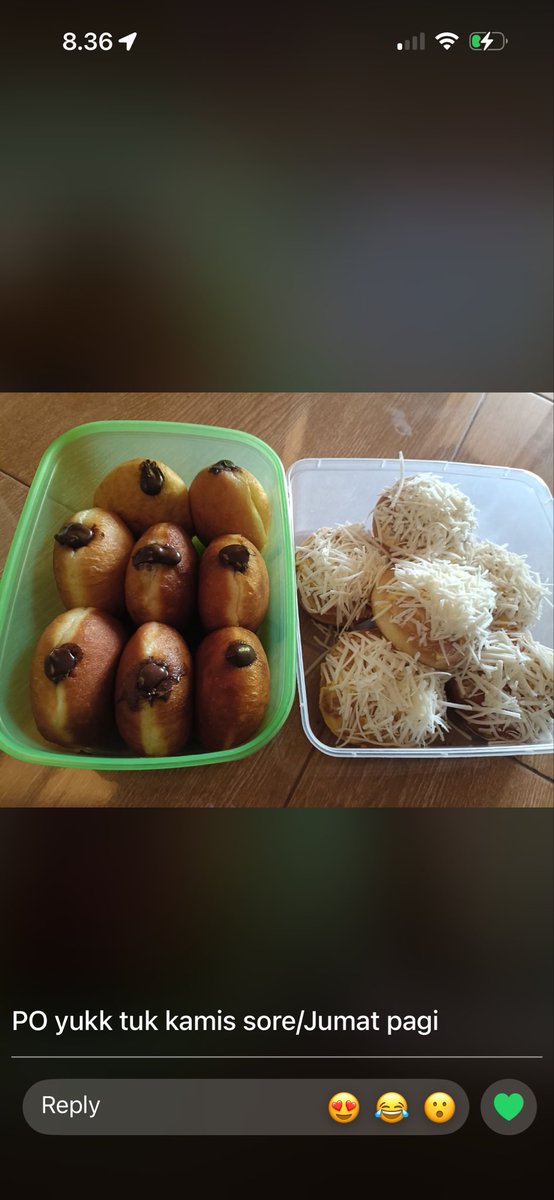 vanillafumore's tweet photo. gais mamaku open po untuk kamis sore atau jumat pagi yukk yang sekitaran bekasi timur, tambun utara cobainnn murmer ajaaa tp coklat sm kejunya premium💖✨ https://t.co/eysqvGkogb