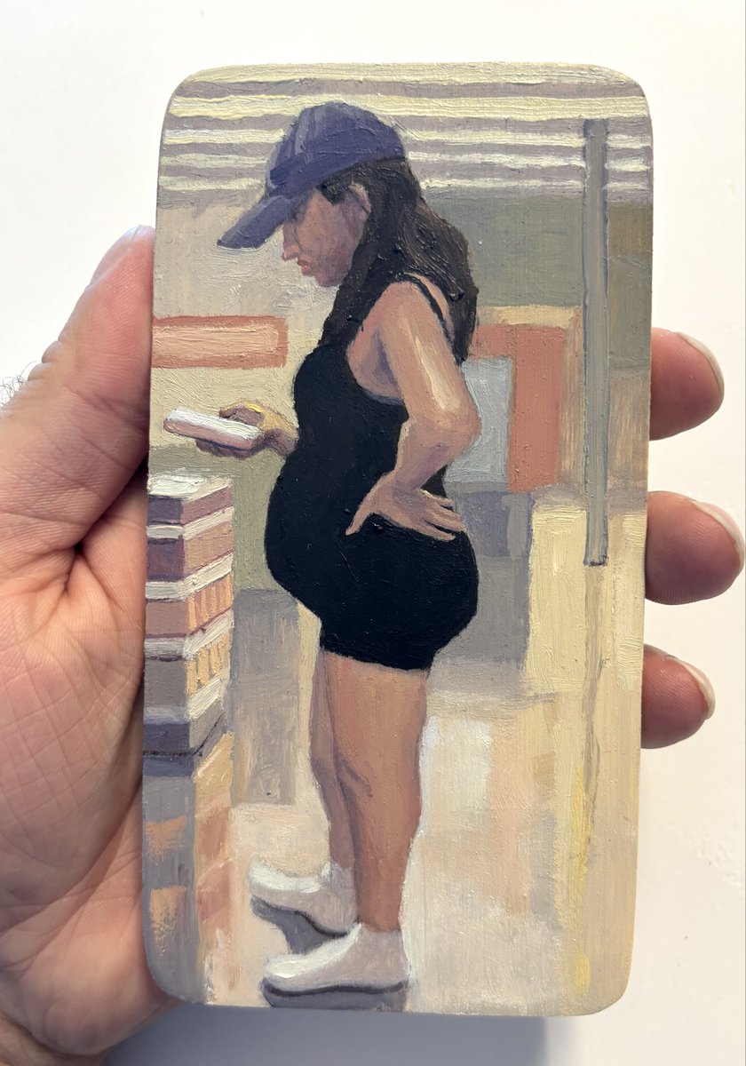 AlexVietti's tweet photo. Interface 0413 #oilpainting #cellphone #technology #artist #alexvietti https://t.co/VX25T6TFkp