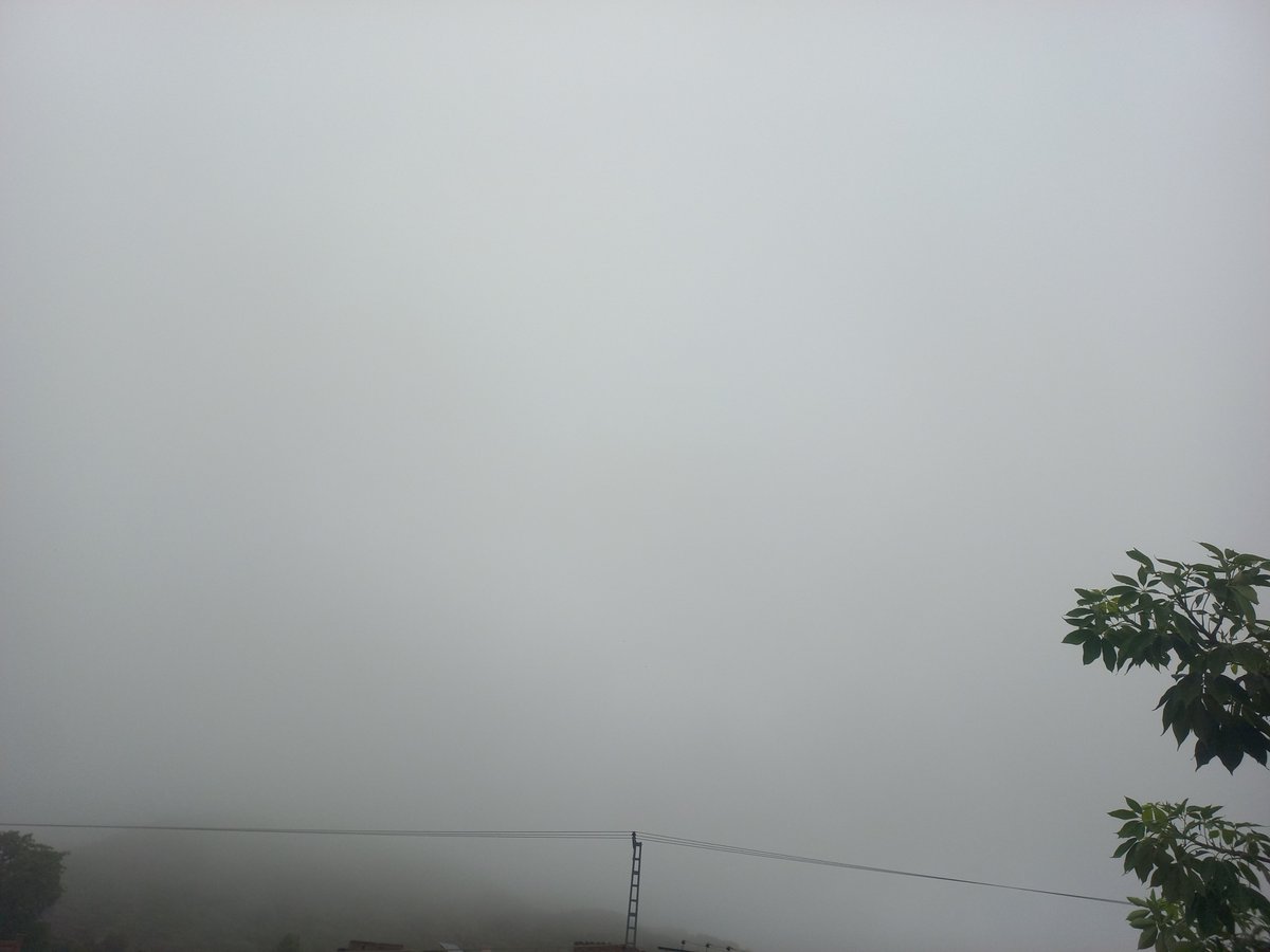 kknomaa's tweet photo. good morning y'all, it's still raining in my hometown &amp; mountains are wrapped in clouds 😇 https://t.co/DTbgXI5w9q