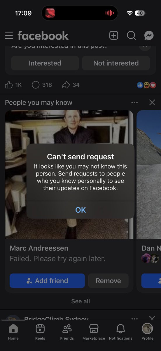 BlackburnSamson's tweet photo. Why does everyone prefer it over on X? @elonmusk 

Because every other platform has these absolutely unbeatably useless features with literally zero upsides.

@pmarca can you please use some of @a16z Compute Access to vibecode MySpace? 

PS: check your FB DM’s pls @pmarca. https://t.co/7Ey682Zvxa