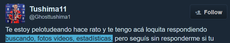 boi_dery's tweet photo. @Ghosttushima1 @BlueCFM_ Claro porque el pais que pide respeto ante su "luto" no es capaz de respetar
Porque la que me llama "Loquita" lleva diciendome que el partido esta amañado
Porque me da la razon de que BUSCO ESTADISTICAS *Y TU NO* https://t.co/z5SoSm4SF2