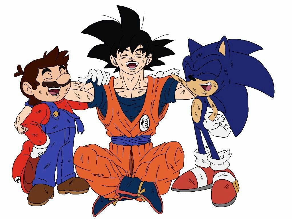 kings7823's tweet photo. The Amazing Trio: Super Mario, Goku, Sonic https://t.co/xdcVfOKVsN