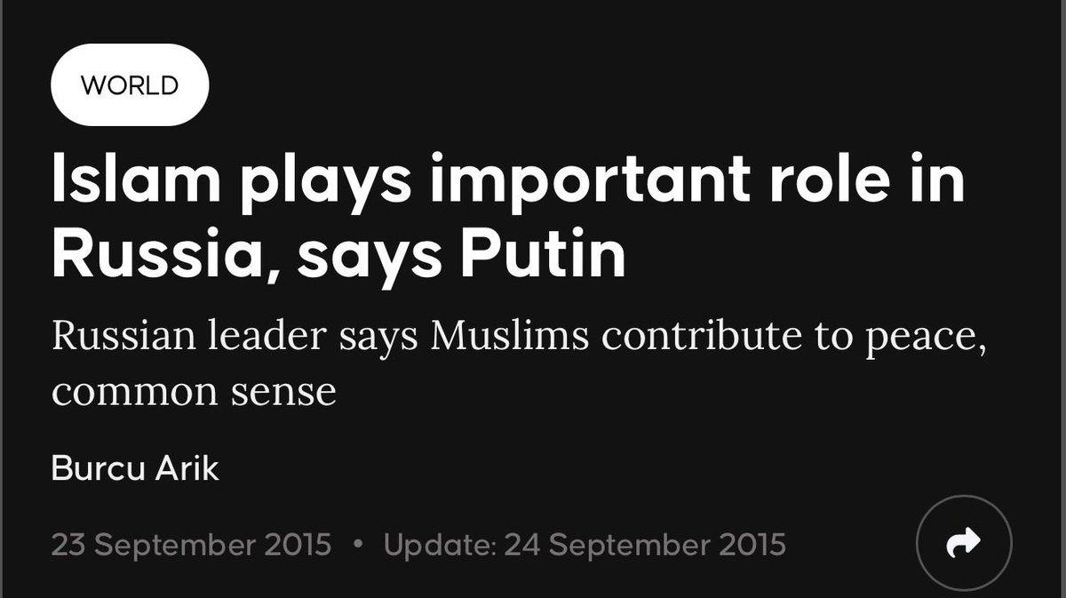 LauraLoomer's tweet photo. Tucker Carlson dedicated his entire show yesterday to praising Russia and condemning what he calls “Russiaphobia”. Tucker said people hate Russia because Russians are “white”.

Vladimir Putin has said Islam is an important part of Russia, and he uses Kadyrov to spread Russian Islamic jihad across all of Ukraine to murder white Ukrainian Christians.

Many people believe @TuckerCarlson, who recently purchased a home in Qatar, has converted to Islam. 

No wonder why he loves Russia so much. 

We should not be allied with any nation that exploits violent Muslims for the sake of fighting their wars with jihad.