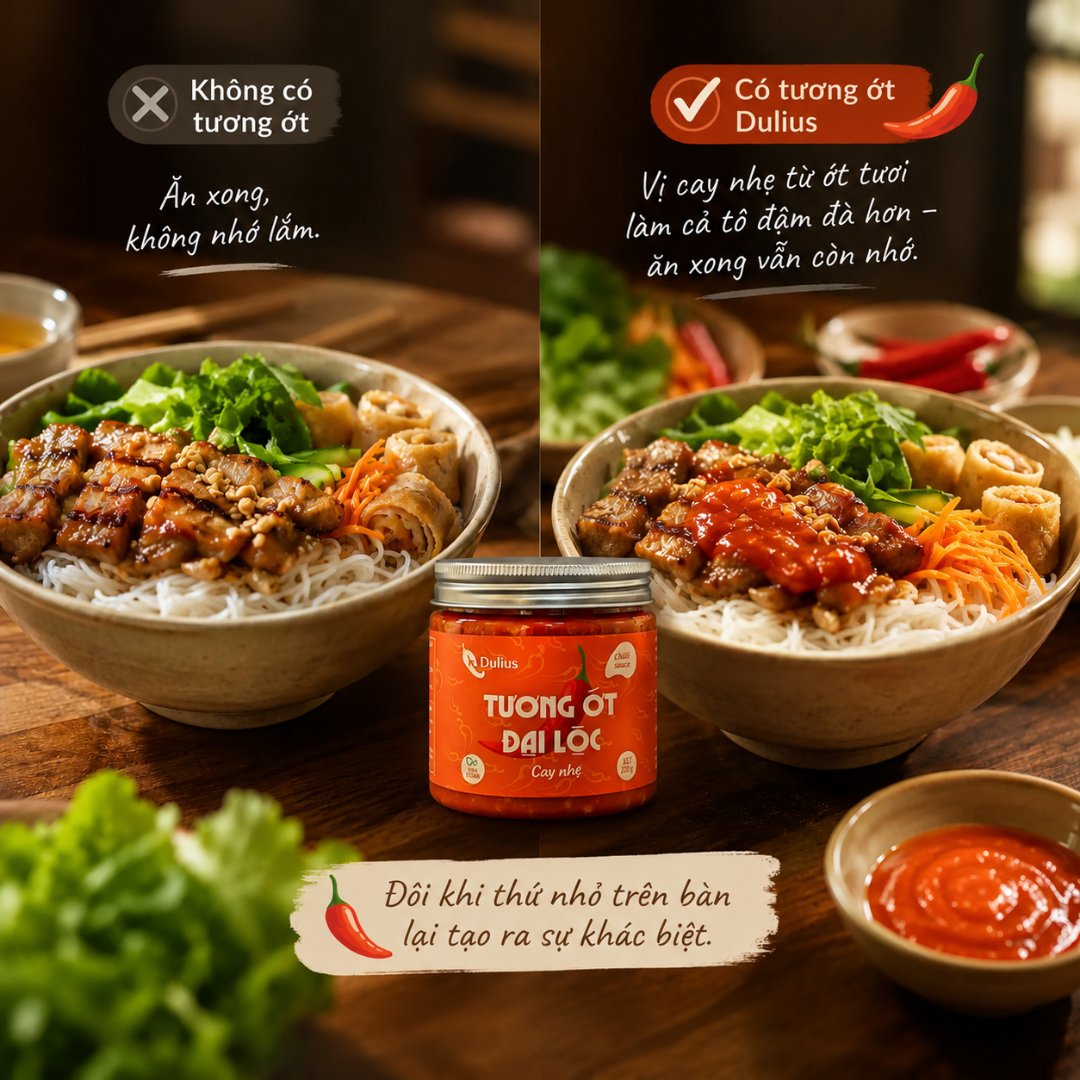 dulius2024's tweet photo. Cùng một tô bún không có tương ớt: ăn xong không nhớ. Có tương ớt Dulius: vị cay nhẹ từ ớt tươi làm cả tô đậm đà hơn – ăn xong vẫn còn nhớ. #Dulius
Tiktokshop: https://t.co/pKYg6KSHtO
Shopee: https://t.co/oEz4Sp9azx https://t.co/Kb86uKXRfr