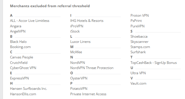 smartspendcode's tweet photo. referral exclusions (klook is counted so the best way to complete the above offer) https://t.co/uJneru1Cu6