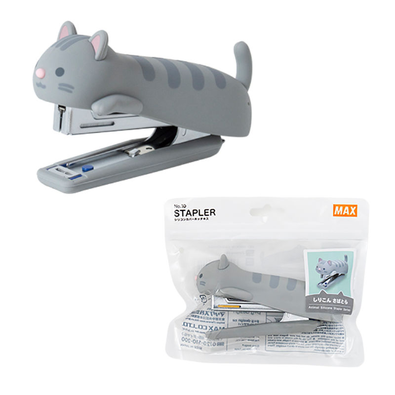 eofficeoffice's tweet photo. 【取扱開始】
MAX　シリコンホッチキス　ねこ
https://t.co/cgZT6kWiV2
くろねこ・さばとら・みけねこがホッチキスに！
ぷにぷにサラサラでマットな手触り
シリコン独特の「触っていたくなる」触り心地
ひっくり返すと、手の部分には肉球デザイン
なにより、安心のMAX社製
一般的な10号針が使えます https://t.co/9pgkkZZRmo