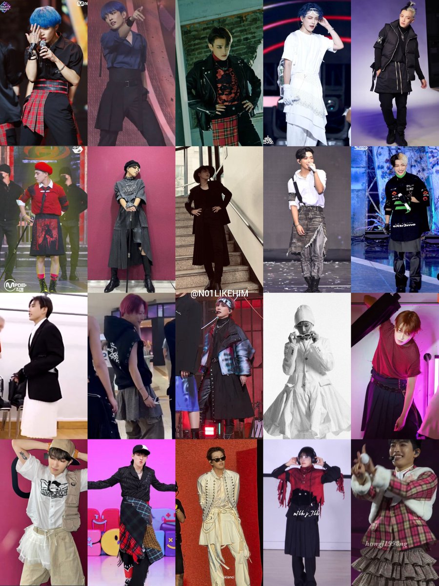 N01LIKEHIM's tweet photo. #HONGJOONG is genderless fashion god and skirts main slayer since debut https://t.co/Y8PFHGJdF6
