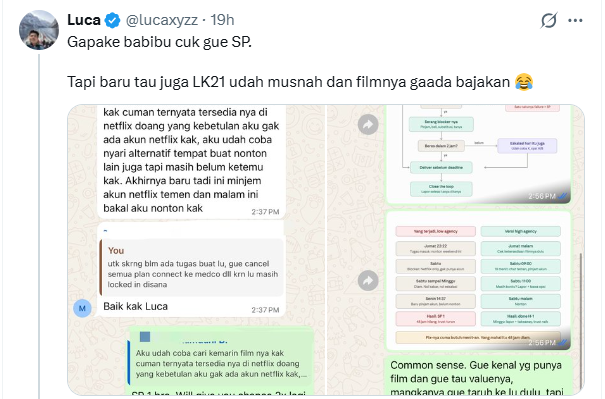 ghozyulhaq's tweet photo. Lihat journeynya @lucaxyzz hire intern seru juga. Memang hal-hal yg glorify kerja keras-ambis-hustle culture itu ga disukai di X. 

But, trust me itu intern lucky banget sebenernya. Lucky juga nanti siapapun bos berikutnya yg dapet intern ex-Luca (kalau lulus). https://t.co/TLqODaz3Ux
