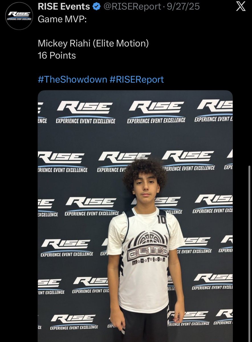 RiahiMickey's tweet photo. I had 16 points at @RISEReport Tournament which rewarded me with PLAYER OF THE GAME https://t.co/1H35Pd27Dl