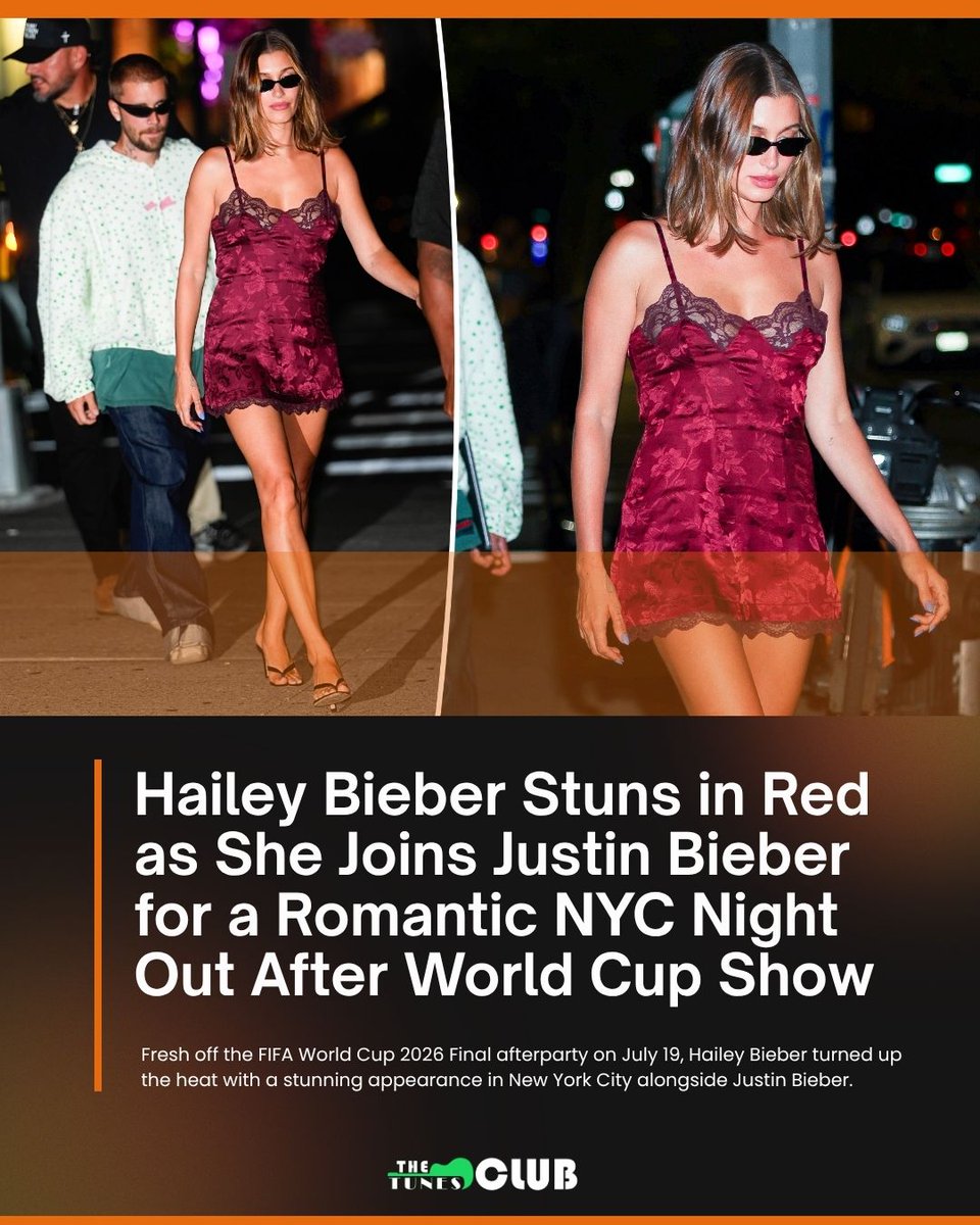 justin bieber hailey bieber red dress and Bieber's donut run embodies their wildly different styles Hailey Bieber Turns Heads in