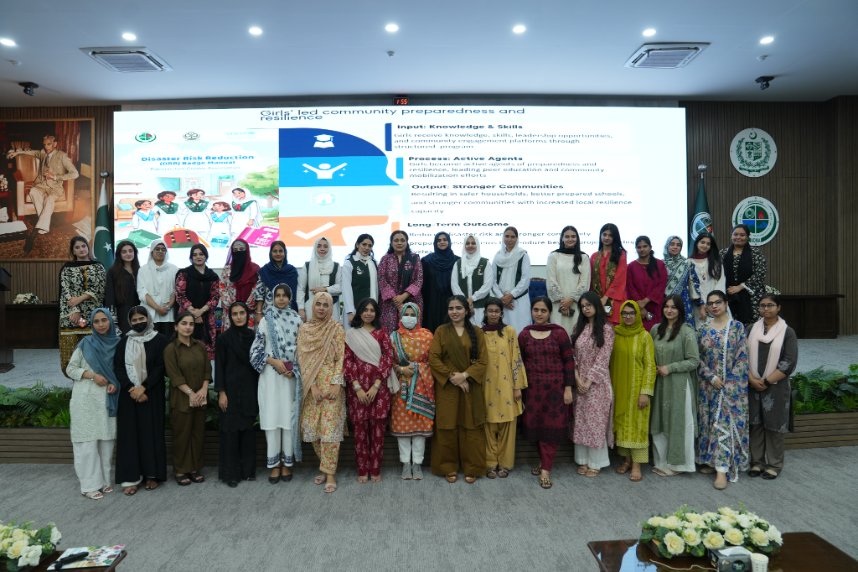 ndmapk's tweet photo. DRR Activity by Pakistan Girl Guides Association-NDMA Internship Program 2026 https://t.co/eRkAx6GI9B