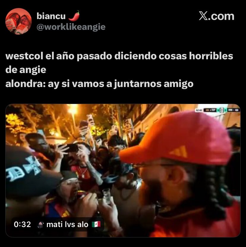 kosvelos's tweet photo. Por qué los fans de Angie Velasco meten a WESTCOL en esto, @worklikeangie todo bien en casa? https://t.co/l4pXjOQvAA