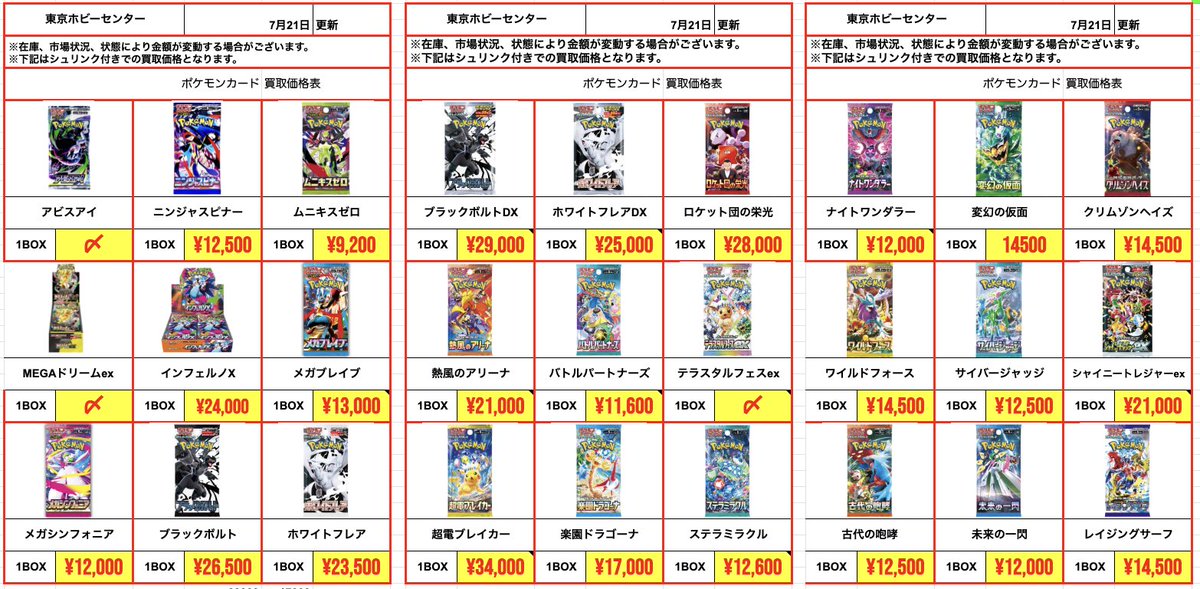 🎴【7/21 ポケモンカード BOX 買取強化情報】 🔥ニンジャスピナー