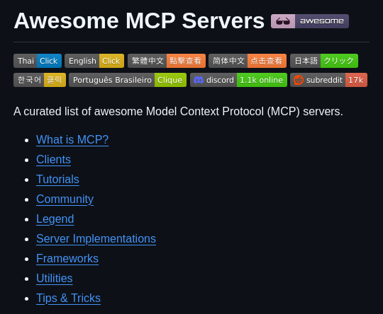 DanKornas's tweet photo. Finding the right MCP server shouldn’t mean opening dozens of repositories.

Awesome MCP Servers is a curated directory of Model Context Protocol servers for AI and agent builders.

It helps you narrow the options by organizing implementations by use case and tagging entries with language, scope, and operating-system markers.

Key features:
• Use-case index – browse categories from browser automation and databases to security, search, and version control.
• Language markers – distinguish Python, TypeScript/JavaScript, Go, Rust, C#, Java, C/C++, and Ruby codebases.
• Scope markers – see whether a server connects to cloud services, runs locally, or targets embedded systems.
• OS markers – identify listed support for macOS, Windows, and Linux.
• Supporting resources – jump to MCP clients, tutorials, community links, frameworks, and practical tips.

It’s open-source (MIT license).

Link in the reply 👇