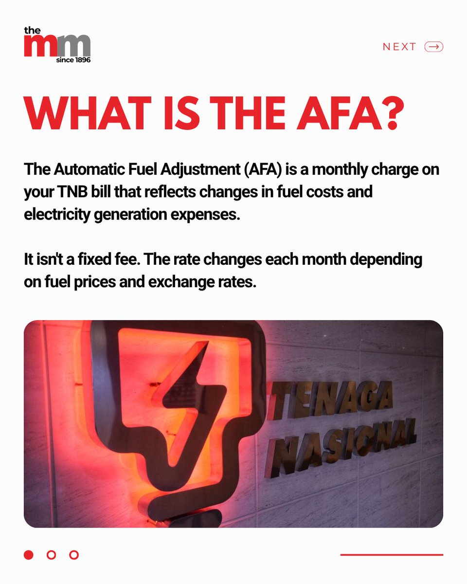malaymail's tweet photo. If your June electricity bill looks higher than usual, you’re not alone.Many Malaysians are noticing a bigger Automatic Fuel Adjustment (AFA) or fuel surcharge item on their Tenaga Nasional Berhad (TNB) bill — just as the weather seems to be getting hotter and we’re using more air-conditioning.

Here’s a simple breakdown of what’s going on, why this charge keeps changing, and what you can do to keep your bill under control.