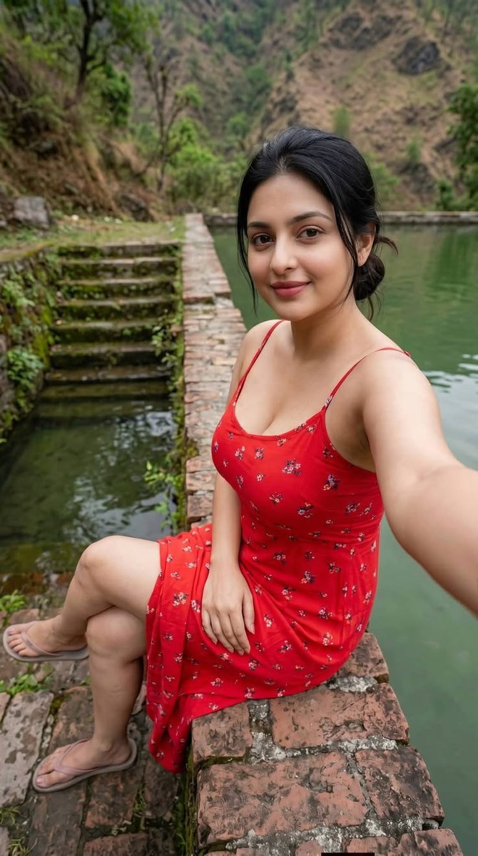 CineMasalaBuzz's tweet photo. Good morning Everyone
Lost in the hills, found peace 🌿
Nature therapy hits different.
Where should I go next? 👇
#Travel #MountainVibes #Nature #RedDress #Cinemasalabuzz https://t.co/n0kXQouVvT