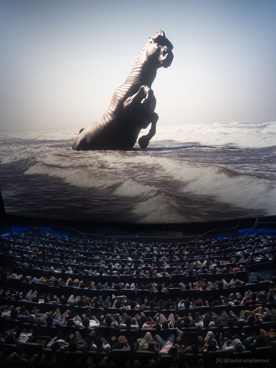 taylorumphenour's tweet photo. Projectionist POV: The Odyssey in IMAX 70mm. Spent the last 96 hours projecting this epic 11 mile film print. https://t.co/ZcPrgrG3bZ