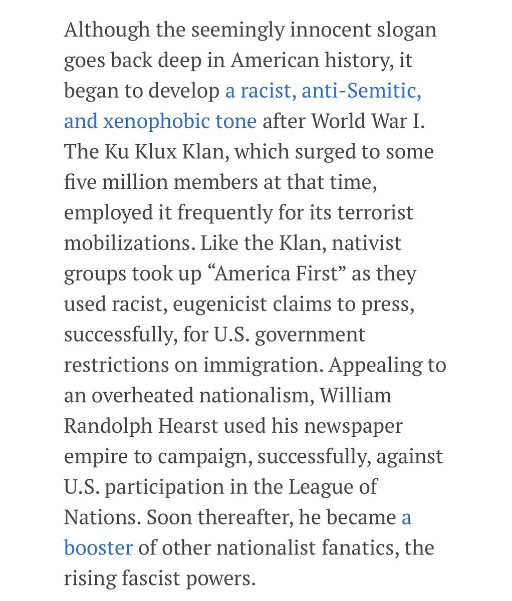 Amy_Siskind's tweet photo. Yeah, the far-left is really on to something borrowing the term “America First” from people like MTG 🤦🏻‍♀️ https://t.co/hSflzSNY4B