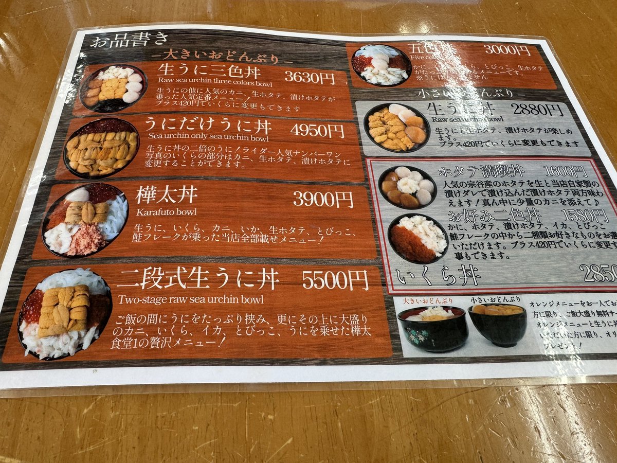 magurokai_06's tweet photo. ２年で1,000円up。
まだ抑えている方か。
石巻で食べ損ねたからなぁ…贅沢。

#鮪会
#北海道ツーリング https://t.co/wFJns5AbOL