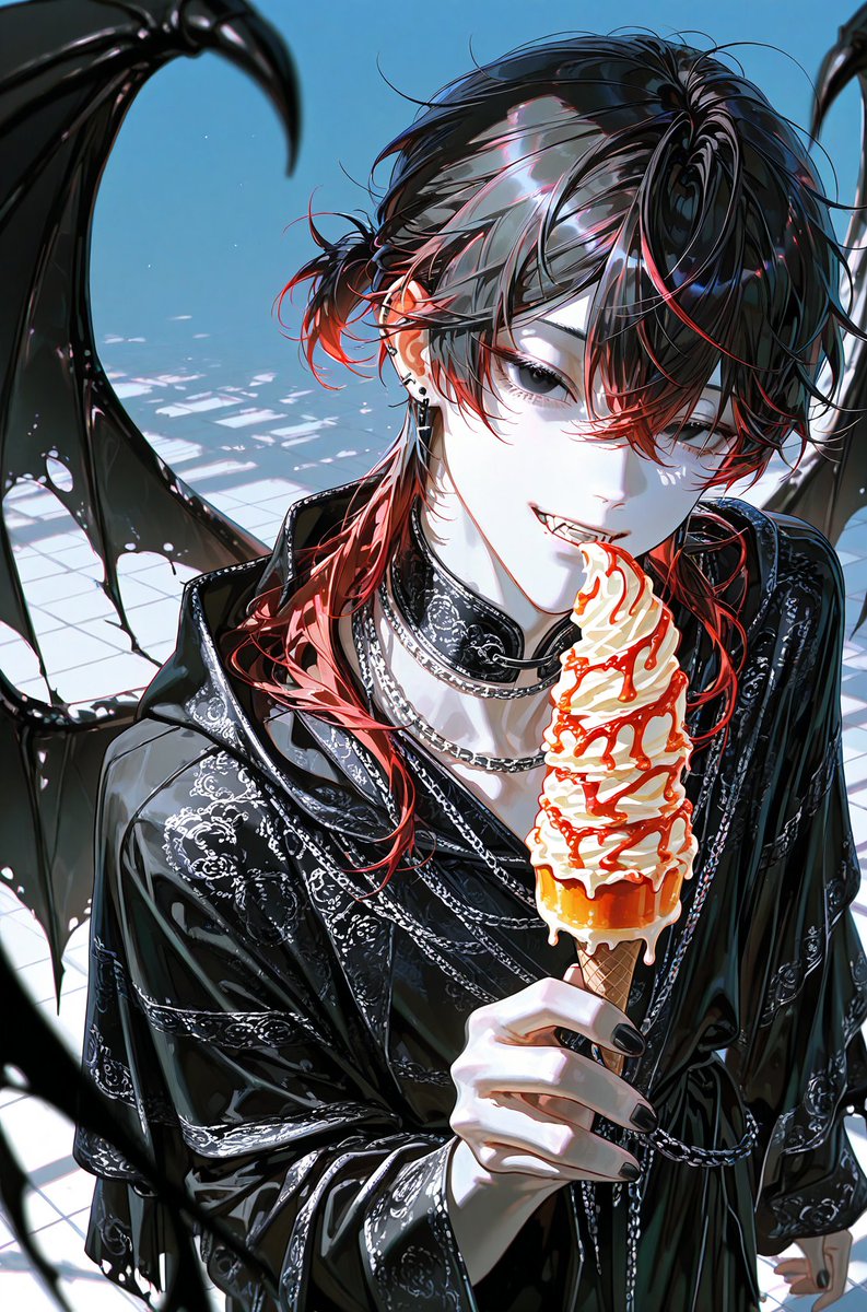 黒白界￤AI art tweet media