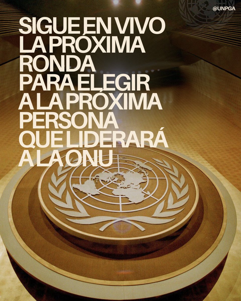 ONUMX's tweet photo. 📢 El 23 de julio a las 15:00 h (México), las y los candidatos a la Secretaría General de la ONU participarán en un diálogo abierto para presentar sus propuestas y debatir los desafíos globales.
🎥 Síguelo en UN Web TV https://t.co/tP5arEfxqM  y canales de Bloomberg
#UNSG #ONU https://t.co/8AMsbAqw4Q