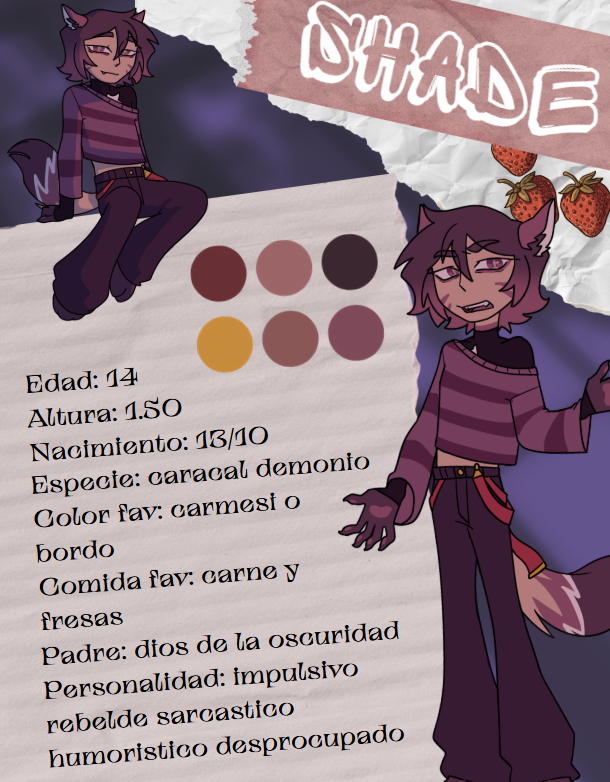 Unlashedechoes's tweet photo. ¿Que tal si vamos con Shade? Quien sigue en la escala de este grupo como otro de los menores. A quien encontraron solitario y lo volvieron parte del grupo. Puede verse como alguien cerrado o incluso fuerte conociendo quien es su padre pero, quien sabe que pasado oculta?... https://t.co/cj6x5n5rm8