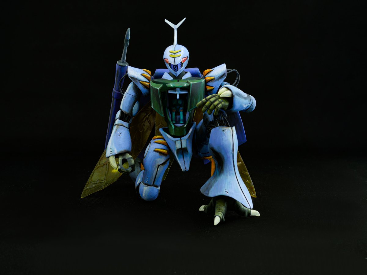 paper0121's tweet photo. どうもペーパーナイフです
旧1/48ビルバイン製作も佳境に入ってまいりました
今週末には投稿できると思います もうしばらくお待ちください
その間、こちらのダンバインでお楽しみください
コックピット開閉ギミックを残しつつプロポーション変更
可動範囲を広げて自然なポージングが可能です https://t.co/V1Kq7QVsBd