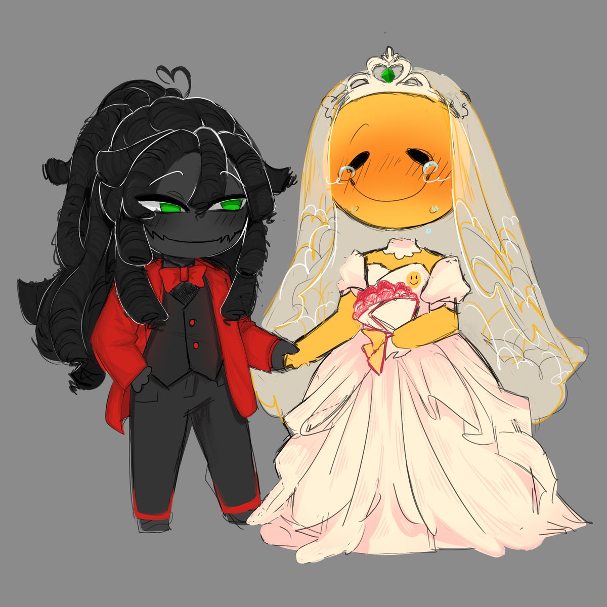 SashiCrys's tweet photo. For the sake of the comic and your mental health, I'll say that this scenario is not yet canon 🤭💕

#thatmob #twixxel #verity #minecraft https://t.co/QdtBVC8mjq