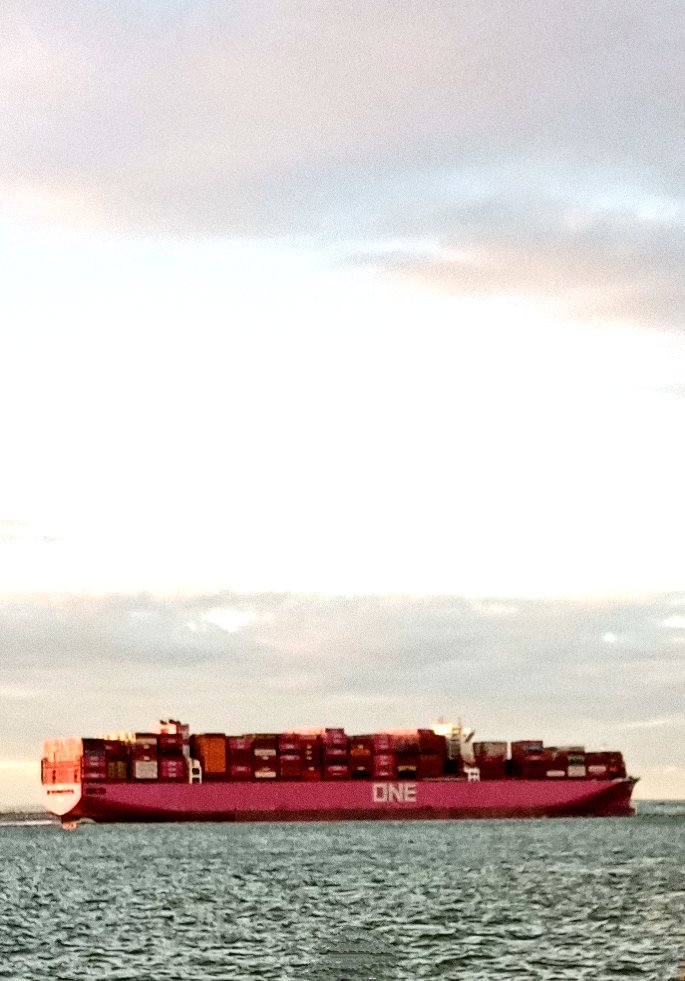 exxxsisst's tweet photo. ONE Frontier #photograph
#OceanNetworkExpress
#magentanotpink #ship
#containership #maritime https://t.co/wwwiNAPQrU