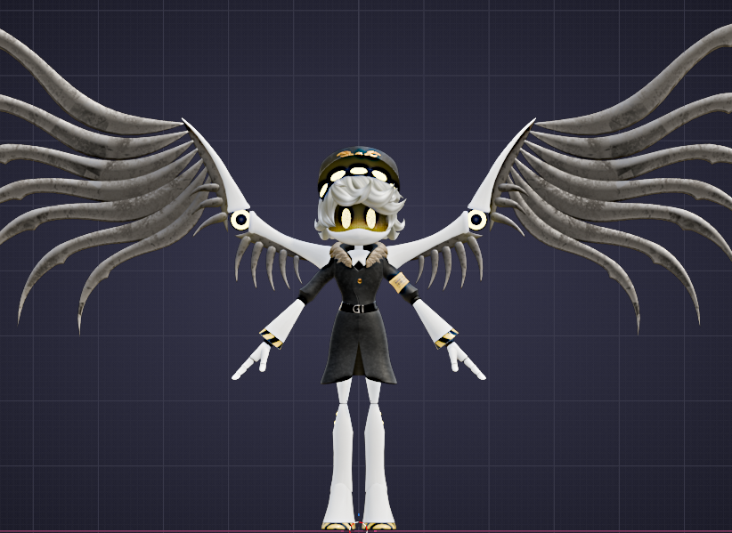 ChachiStudios's tweet photo. Working on VRC Murder drones avatars (SD-N addition :3) Come hang while I work or- something. Idk- #Murderdrones #Glitchproductions #Nmurderdrones #SerialDesignationN https://t.co/msawHt74E1 https://t.co/AN7wivfxmR