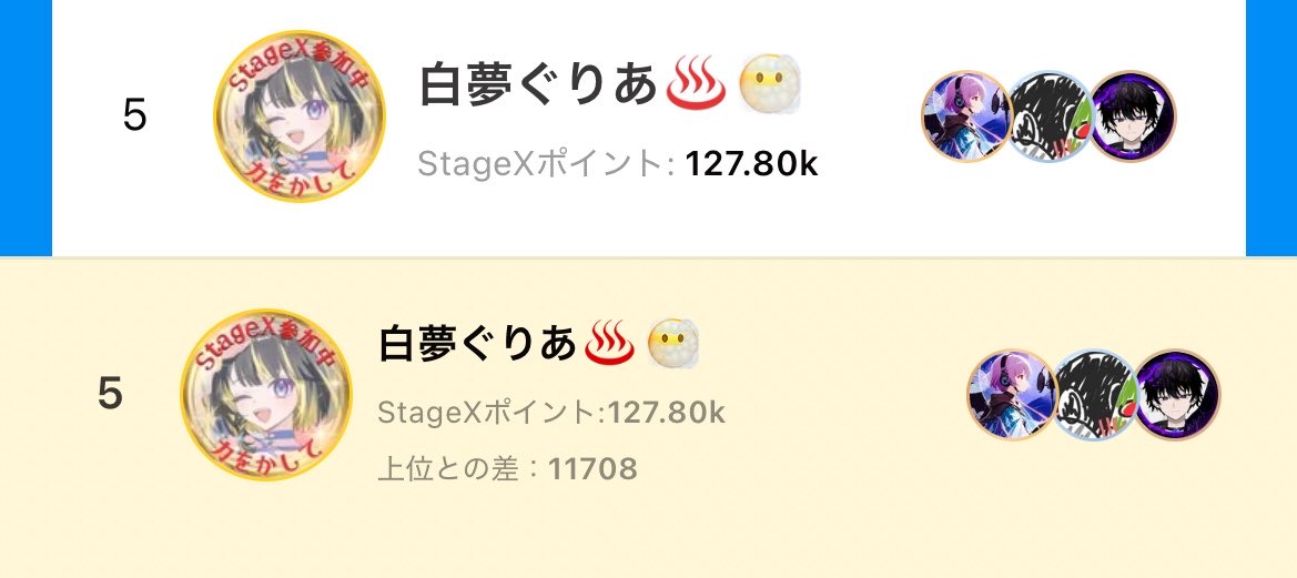 sayuguria_v's tweet photo. ああっあーー会社でランキング見ちゃった‼️
でもまだ5位だった‼️‼️‼️
ありがとぉ😭😭😭 https://t.co/Hh7qZQJiAn