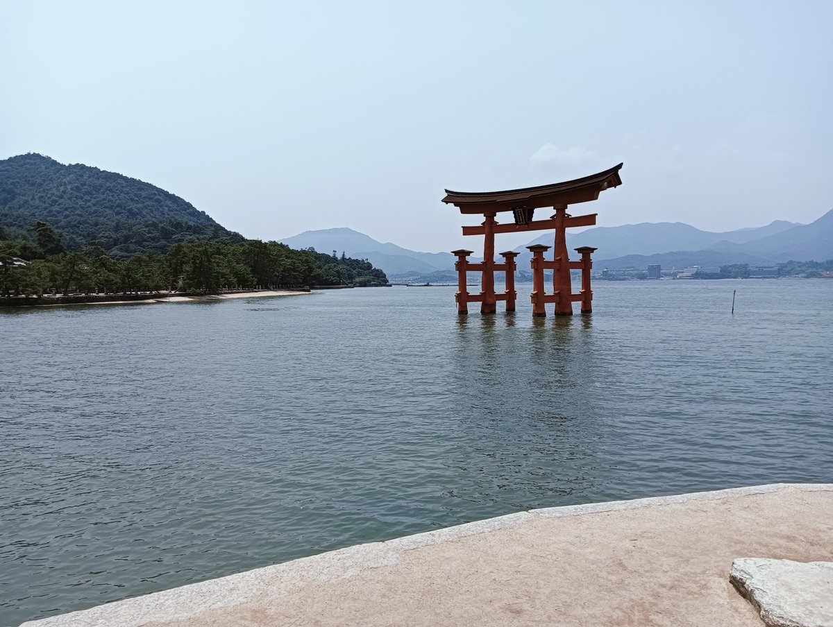 keisuke_koala's tweet photo. 宮島の大鳥居前に来ました⛩️
大鳥居&鹿をバックに、昨日ビーサイドレーベルで買った切手のステッカーと記念撮影です📸
🫎<今日はとても暑い暑い暑い…
#大鳥居
#宮島
#厳島
#鹿
#bsidelabel https://t.co/zS8SBI7E00