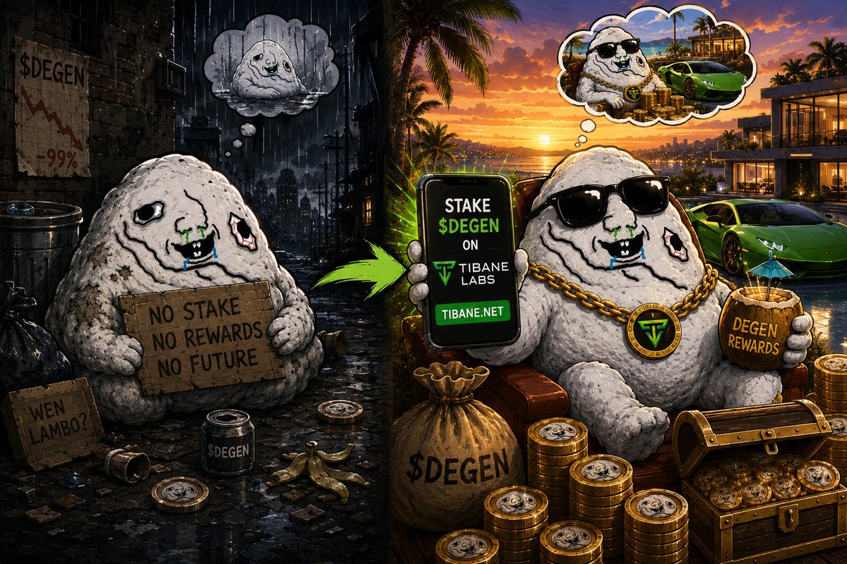 GFirman88's tweet photo. Every degen starts somewhere.
The difference is what you do next.
I chose to put my $DEGEN to work instead of letting it sit idle.

Stake with #TibaneLabs and let your bags grow while you touch grass. 🌱💰

https://t.co/qUHqBSmkhy 👌👌👌 https://t.co/qtukzMDSI6