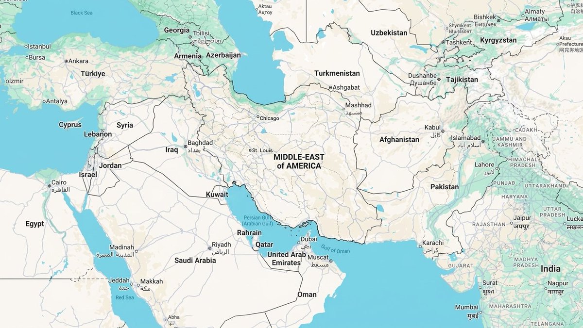 itsnotwired's tweet photo. #BreakingNEWS Trump Rebranding #Iran as the "Middle-East of America" Following a devastating weekend that resulted in the deaths of U.S. troops in the region. President Donald J. Trump has deployed what he calls the "ultimate diplomatic and psychological counter-strategy" https://t.co/P0wYjAFm0V